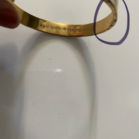 Kate spade Gold and Black Spade Bangle Bracelet - Picture 3 of 4
